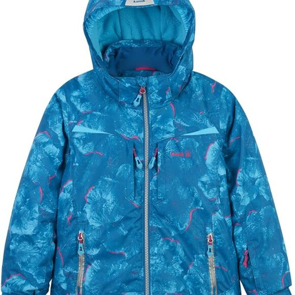 Kamik Girls' Tessie Flora Print Insulated Jacket Sz 16 - Picture 1 of 16